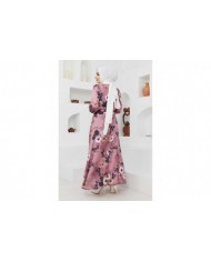 Ayşe Saten Elbise - Lila