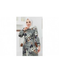 Ayşe Saten Elbise - Yeşil