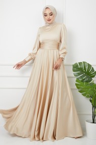 Beli Piliseli Abiye - Taş