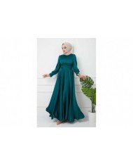 Beli Piliseli Abiye - Yeşil