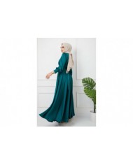 Beli Piliseli Abiye - Yeşil