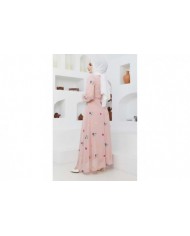 Alya Şifon Elbise - Gül Kurusu