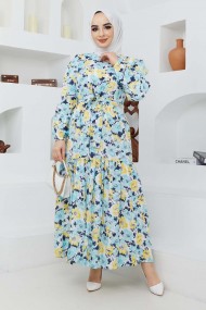 Cankız Çiçek Elbise - Sarı