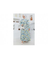 Cankız Çiçek Elbise - Sarı