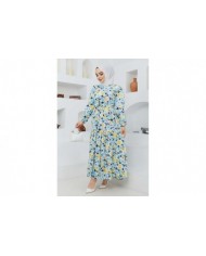 Cankız Çiçek Elbise - Sarı