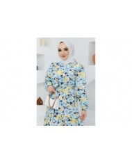 Cankız Çiçek Elbise - Sarı