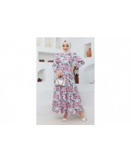 Cankız Çiçek Elbise - Pembe