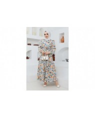 Cankız Çiçek Elbise - Çağla