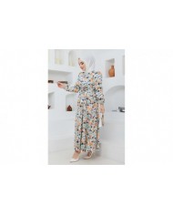 Cankız Çiçek Elbise - Çağla