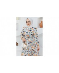 Cankız Çiçek Elbise - Çağla