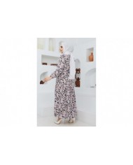 Cankız Çiçek Elbise - Siyah