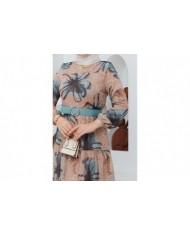 Yelda Şifon Elbise - Camel