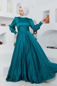 Başak Saten Abiye - Yeşil