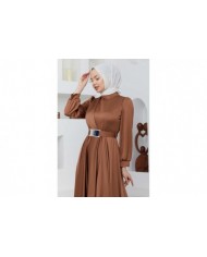 Ayna Saten Abiye - Kahve