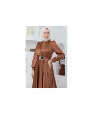 Ayna Saten Abiye - Kahve