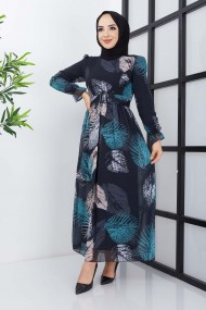 Elfida Şifon Elbise - Siyah