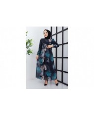 Elfida Şifon Elbise - Siyah