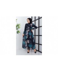 Elfida Şifon Elbise - Siyah