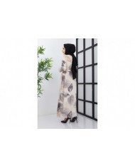 Elfida Şifon Elbise - Bej