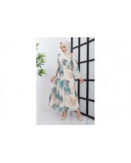 Elfida Şifon Elbise - Yeşil