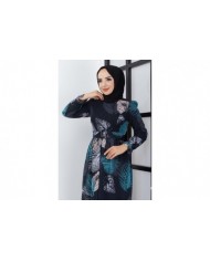 Elfida Şifon Elbise - Siyah