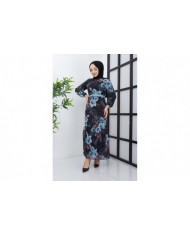 Balım Şifon Elbise - Siyah