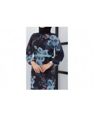 Balım Şifon Elbise - Siyah