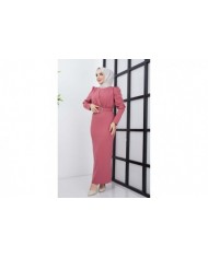 Aykız Krep Elbise - Gül Kurusu