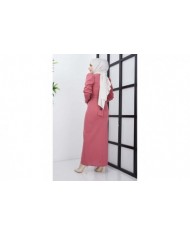 Aykız Krep Elbise - Gül Kurusu