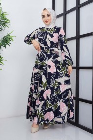 Mimoza Viskon Elbise - Laci