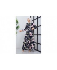 Mimoza Viskon Elbise - Laci