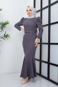 Balık Elbise - Koyu Gri