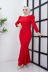 Balık Elbise - Kırmızı
