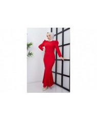 Balık Elbise - Kırmızı