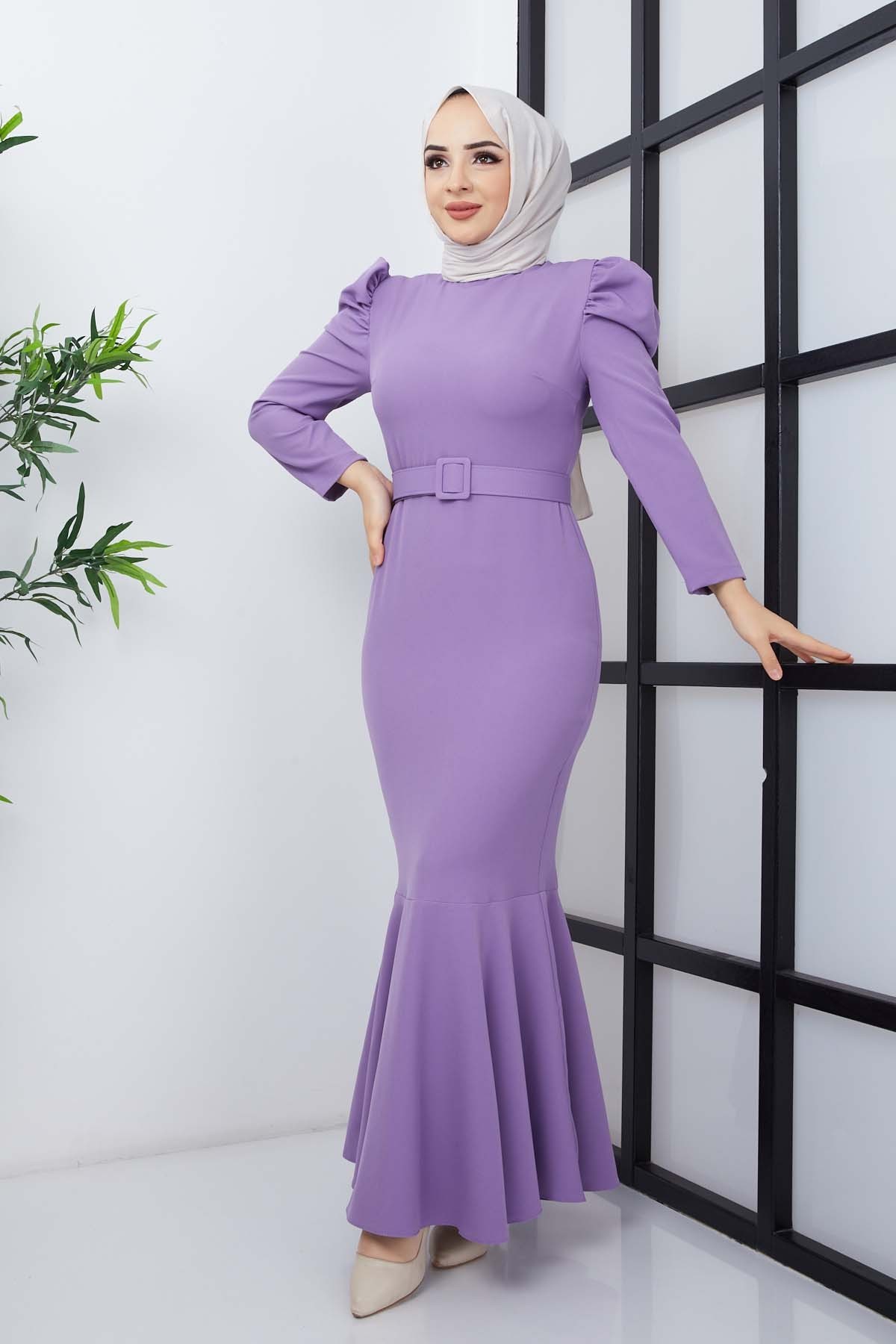 Balık Elbise - Lila