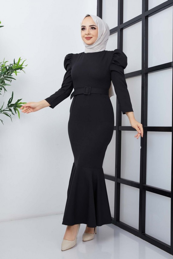 Balık Elbise - Siyah