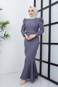 Balık Elbise - Açık Gri