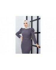 Balık Elbise - Koyu Gri