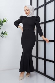 Balık Elbise - Siyah