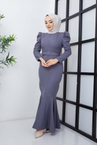 Balık Elbise - Açık Gri