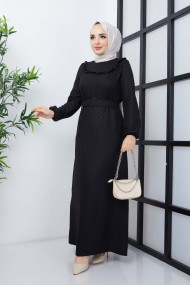 Kayra Kışlık Elbise - Siyah