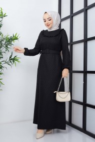 Kayra Kışlık Elbise - Siyah