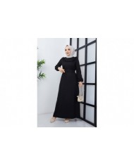 Kayra Kışlık Elbise - Siyah