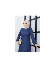 Kayra Kışlık Elbise - İndigo