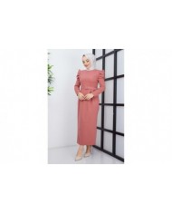 Derya Atlas Elbise - Gül Kurusu