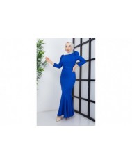 Balık Elbise - Saks Mavi Balık Elbise - Saks Mavi