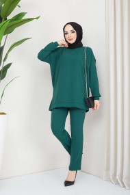 Hale Saçaklı Aerobin Takım - Yeşil