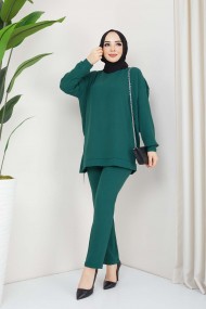 Hale Saçaklı Aerobin Takım - Yeşil