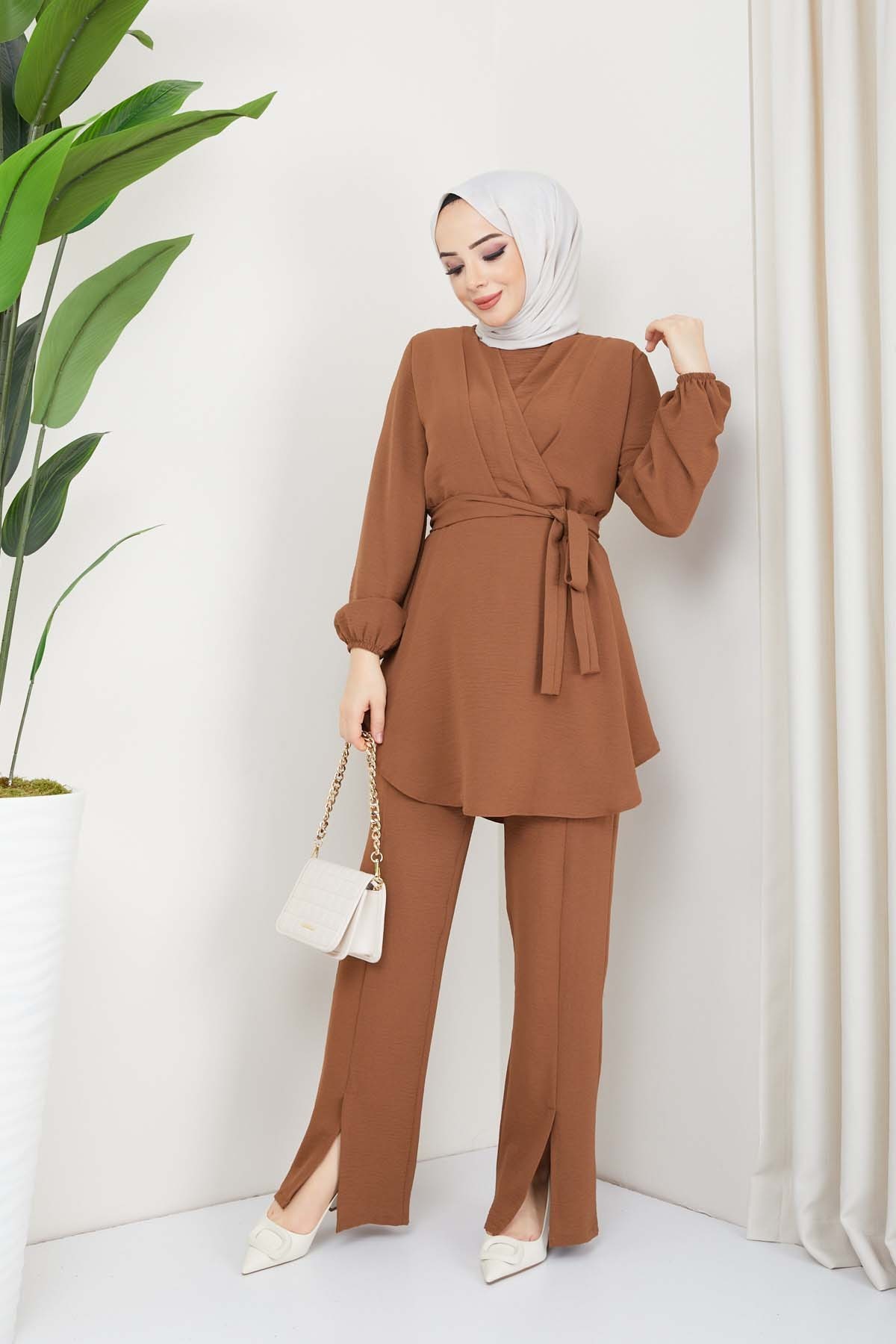 Kruvaze Takım - Kiremit