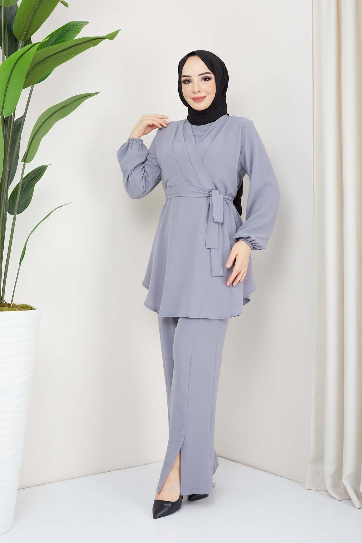 Kruvaze Takım - Gri